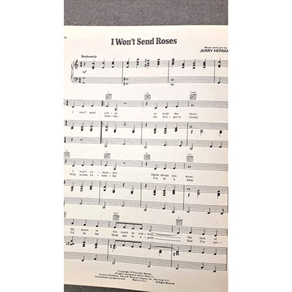 Vintage Vocal Selections Mack Mabel Musical Sheet Music Songbook 1974 Bernadette - Picture 7 of 11